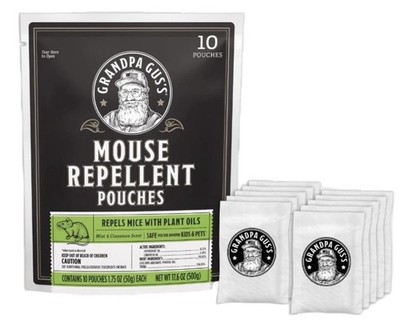 10pk Grandpa Gus'S Extra-Strength Mouse Repellent Pouches Cinnamon & PepperMint