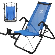 Leikefitness Ab Exercise Chair Core Strengthening & Foldable Equipment