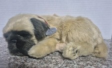 Perfecto Pettzzz Minis Realista PUG Peluche Cachorro Perro Piel Sintética Probado-Funciona