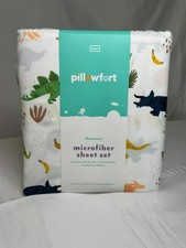 Pillowfort Full Dinosaur Microfiber Kids' Sheet Set Twin Sized