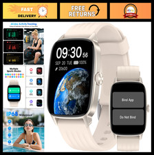 Senior-Friendly Waterproof Pedometer Watch - Fitness Tracker with Step Counter &