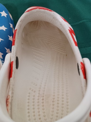 Crocs Classic American Flag Clog Size M6 W8 Red White Blue USA Stars Stripes - Picture 11 of 16