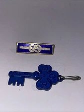 Vintage Girl Guide Leaders Long Service Enamel Badge 20 years & O B-P Charm