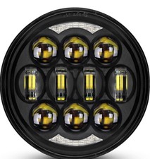 5 3/4" 5.75 Inch Motorcycle LED Headlight Compatible with Dyna Sportster Iron 88