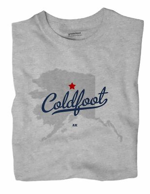 Coldfoot Alaska AK T-Shirt MAP