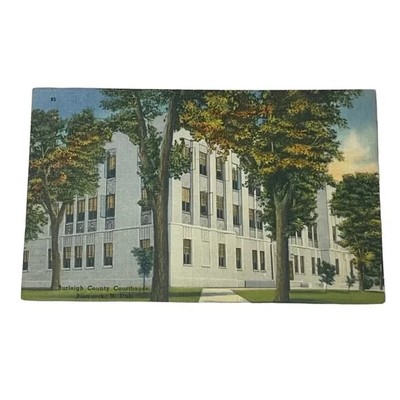 Postcard Burleigh County Courthouse Bismarck North Dakota c1948 Vintage A672