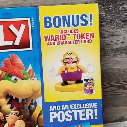 Monopoly Gamer con figura de Wario de bonificación sellada falta póster exclusivo 2017 - Imagen 2 de 12