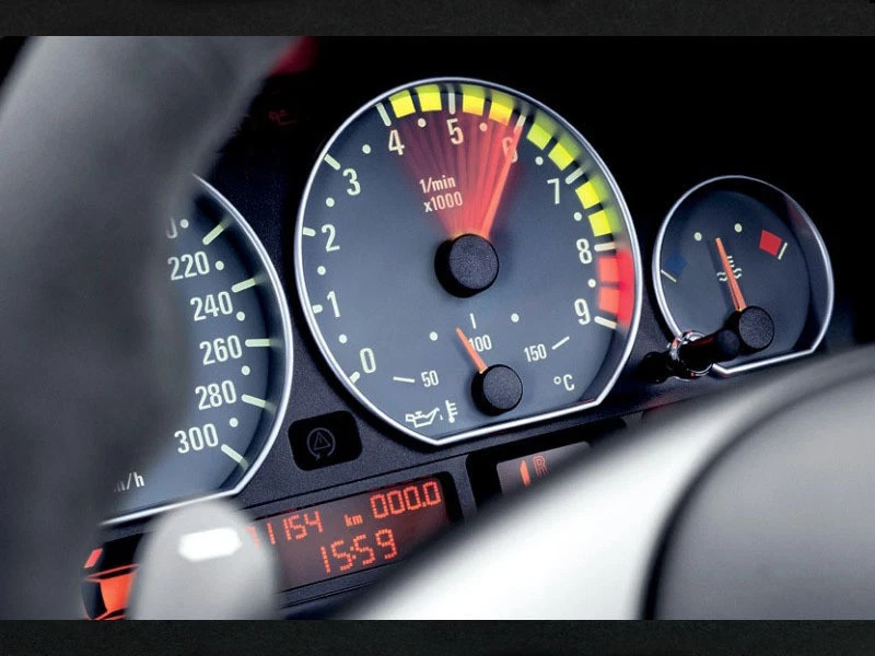 Anillos de calibre de esfera plateados para tablero de instrumentos E46 M3 ZHP 98-05 Foto 3 de 3