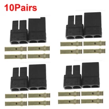 10 Sets TRX AMS Plugs (Male-Female) – Reliable for RC Boat Sessions/DIY Projects