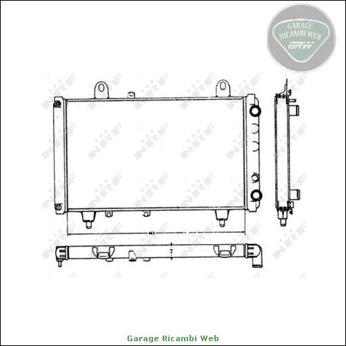 220927N-2580 Radiatore acqua per CITROEN C25 FIAT TALENTO DUCATO PEUGEOT J5