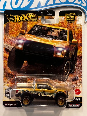 2025 HOT WHEELS PREMIUM GOLD 2017 FORD F-150 RAPTOR HW 4/5 OFF ROAD CAR CULTURE