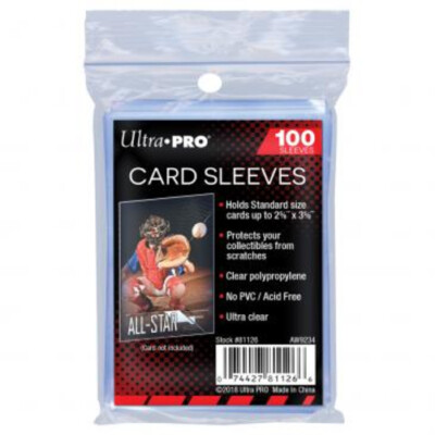 (500) Ultra PRO Soft Penny CARD Sleeves Standard 2-5/8'' X 3-5/8'' 5 Packs of 100