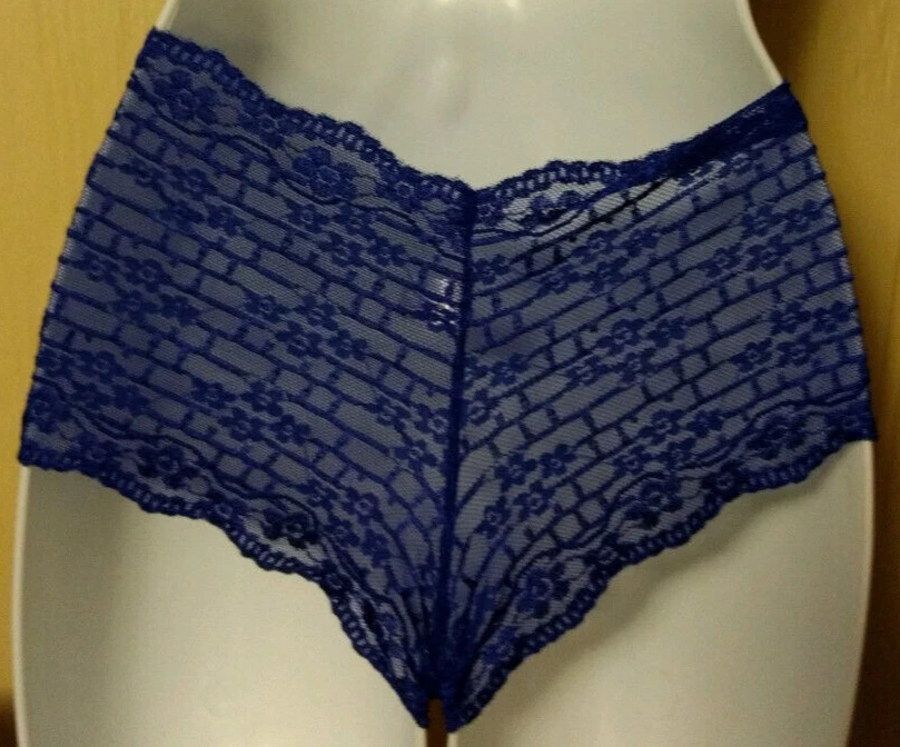 Paquete de 4 pantalones cortos MAMIA íntimos para mujer rojo azul aguamarina negro encaje diario niño talla M Foto 4 de 4