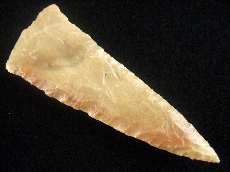 Exceptionally Fine 3 1/16inch Kentucky Fort Ancient Knife Jackson COA Arrowheads