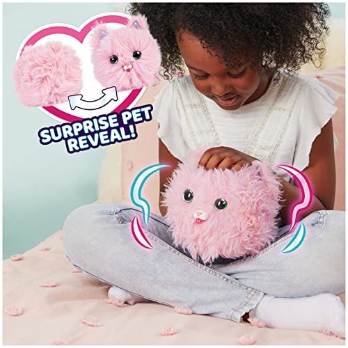 WHAT THE FLUFF?, Purr 'n Fluff, Surprise Reveal Interactive Toy Pet ...