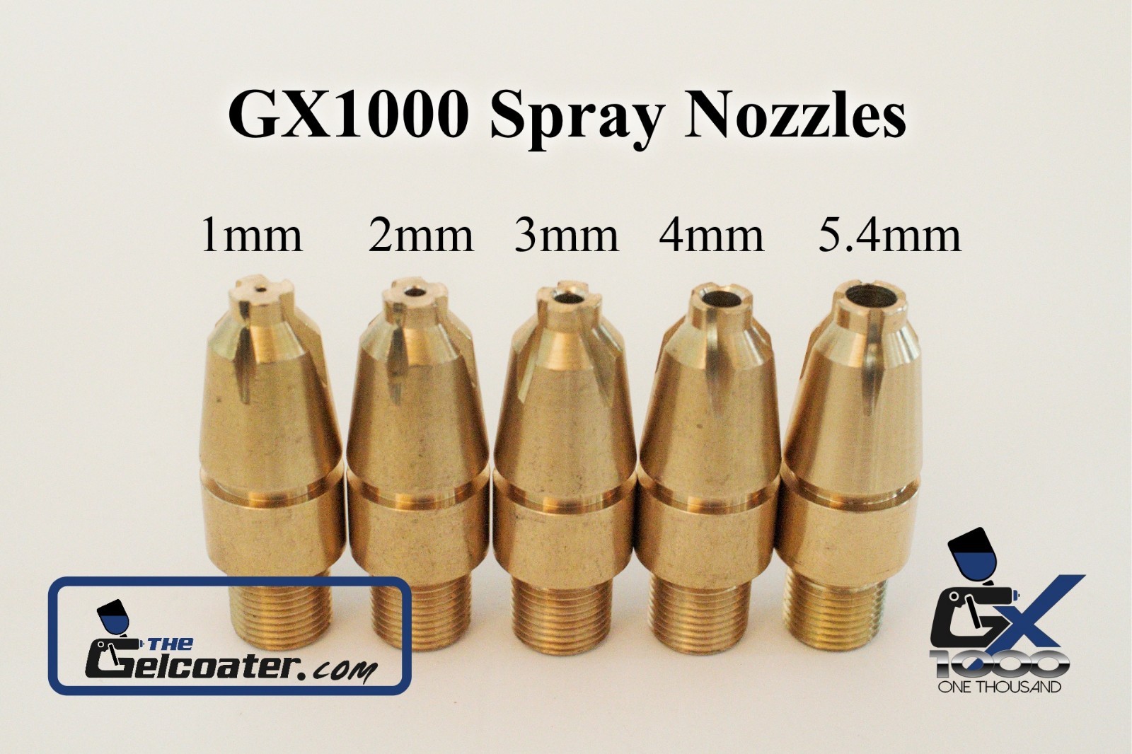 5.4mm Nozzle for GelCoater GX1000 Gelcoat and Resin Spray Gun Cup Gun