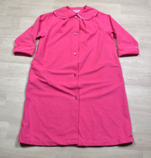 80s Lyn Delle Womens Hot Pink Robe Snap Front VTG 1980s