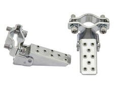 NEW Bicycle Steel Foldable Folding Fork Foot Step Pegs Chrome Bike BMX MTB