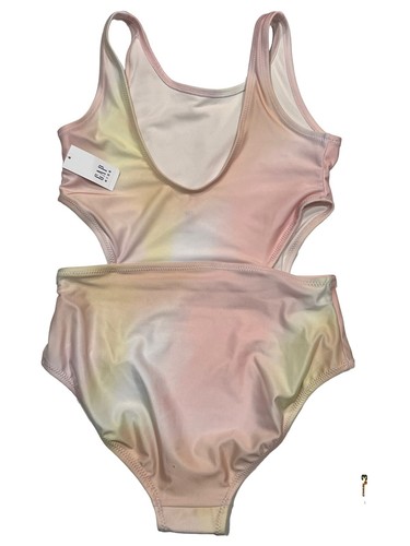 NWT Gap Kids Girls One-Piece Swimsuit Sz XXL (14-16) Pink Yellow Orange - Picture 2 of 7
