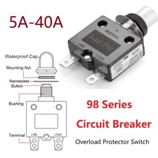 4A-40A Circuit Breaker Overload Switch Thermal Switch Protector Disconnectors