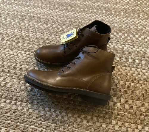 new FLY London FLEXA978FLY Rug Camel Leather Lace Up Boots 39 / 8 - 8.5 - Picture 10 of 11