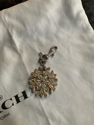 ❄️Coach Gem Snowflake Bag Charm Keychain ❄️ | eBay