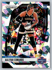 Aaliyah Edwards 2024 Panini Prizm WNBA Ice Rookie #70 Washington Mystics