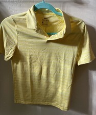 Boys Size Medium Nike Golf Polo Shirt Short Sleeve Youth Yellow