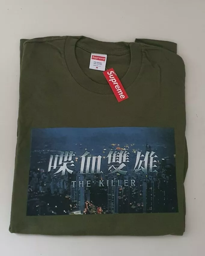 FW18 Supreme The Killer L/S T Shirt Olive T Shirt Taille M Vert Film