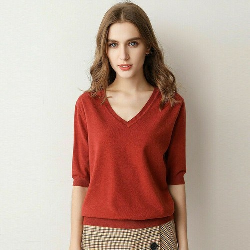 Women Knitted Jumper Sweater Thin 