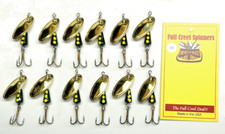 Best Quality Inline Fishing Spinners American Made Black Yellow Dots 3/32oz USA