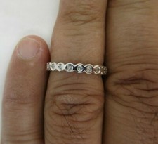 14K Gold Eternity Wedding Band Natural Diamond 2/3 Carat F-SI1/VS2 Value 5,900