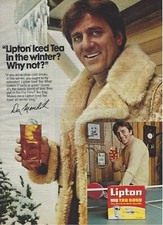 1979 Lipton Tea Bags Don Meredith vintage Print Ad 70's Advertisement