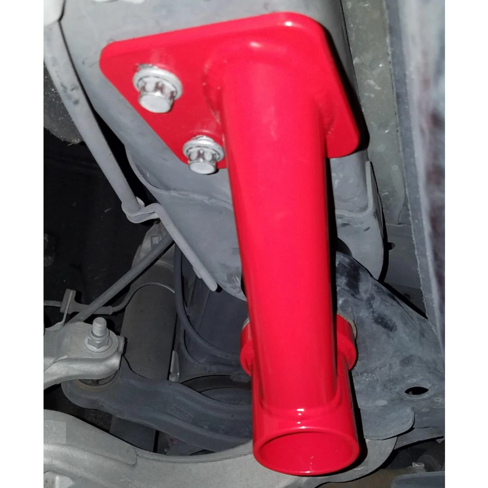 BMR Suspension Cradle Bushing Lockout Kit Level 2 - Red For 2015-23 Ford Mustang - Image 4 of 4