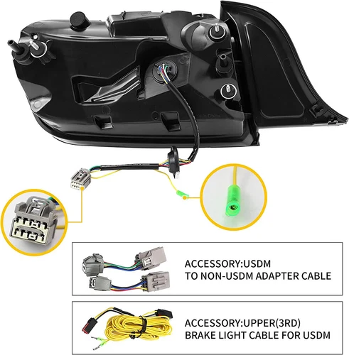 Luces traseras LED de humo para Ford Mustang 2015-2021 con señal de giro secuencial y 5 modos - Imagen 6 de 19