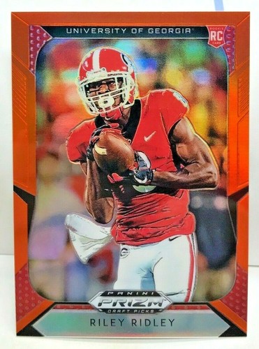 Riley Ridley 2019 Panini Prisme Draft Pics Orange Réfracteur RC #128 ...