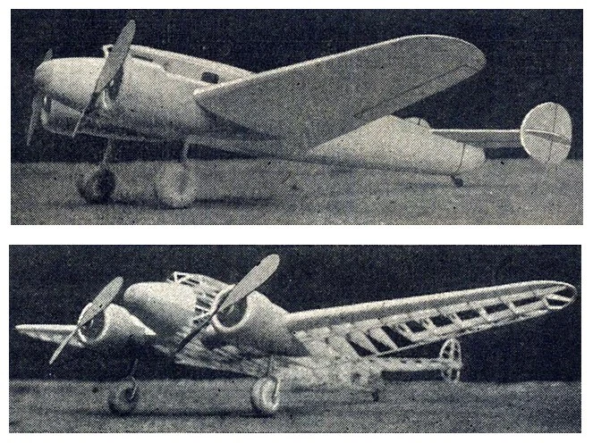 Model Airplane Plans (FF): Lockheed Electra 1/16 Scale 41" Rubber-Powered - Image 4 of 4