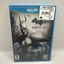 Batman Arkham City Armored Edition Nintendo Wii U 2012 Game Complete Tested