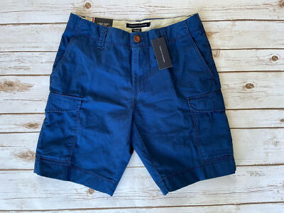 TOMMY HILFIGER CARGO UTILITY SHORTS BLUE MENS SIZE 30 NEW WITH TAGS