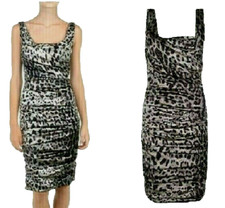 DOLCE & GABBANA ~ Leopard print SILK dress ~ sz: S ~ AUTHENTIC 1400$