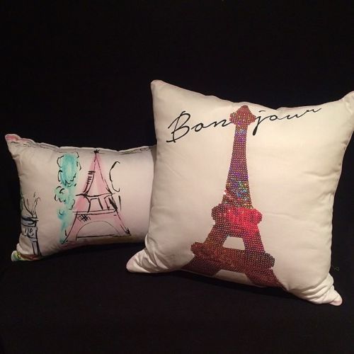 Cynthia Rowley 4pc Paris Eiffel Tower Watercolor Comforter Set