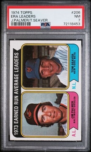 1974 1973 Earned Run Average Leaders #206