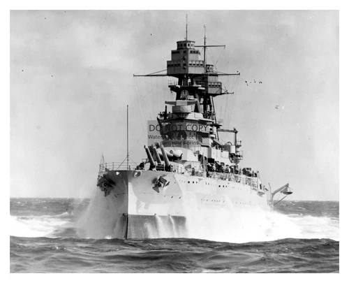 USS ARIZONA WW2 NAVY BATTLESHIP AT SEA SUNK AT PEARL HARBOR 8X10 PHOTO