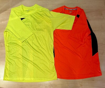 2er-Set Sporttrikots Neon Orange & Neon Grün | XS & S | Sportshop Dainer