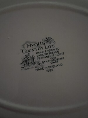 Myotts Country Life fine staffordshire ware made in England 1982