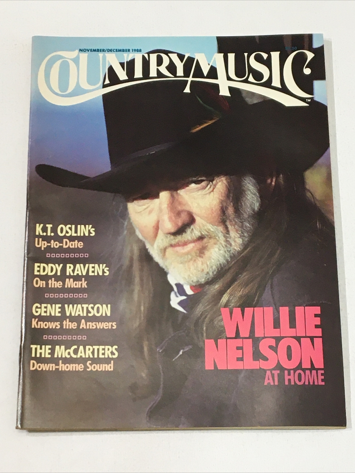 Country Music Magazine November December 1988 Willie Nelson K.T. Olin Eddy Raven