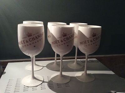 MOET AND CHANDON ICE IMPERIAL CHAMPAGNE FLUTES X 6 NEW DESIGN 2016 moet & chando