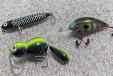 Set of 3 Rare Vintage Zeal JITABATA 99 -ARAIKUN+Heddon Zara+Strike King Pro 3XD