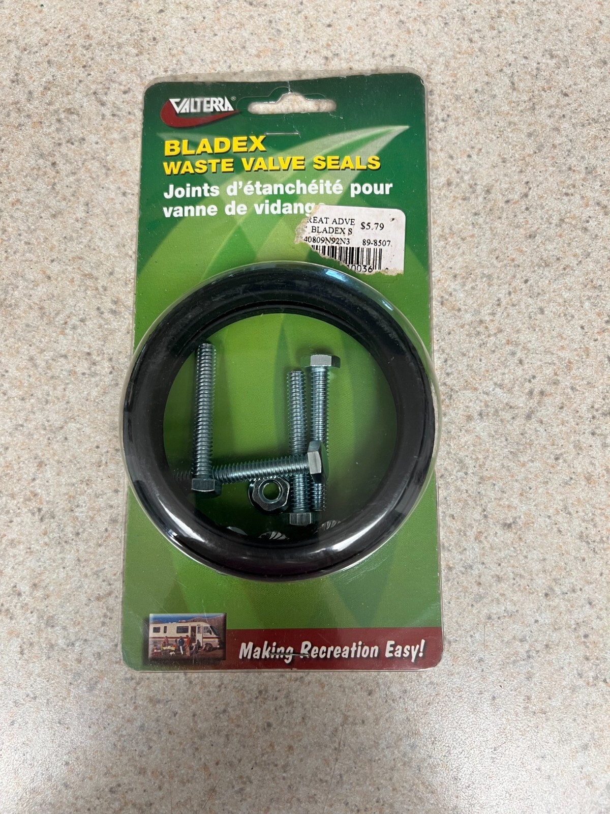 Valterra T1003-9VP Bladex 3 Inch RV Replacement Valve Seals with Hardware  