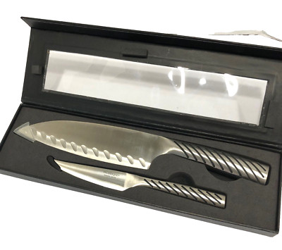 Technique Japanese Stainless Steel 2 PC Katsu Knife Set Chef Paring Boxed QVC